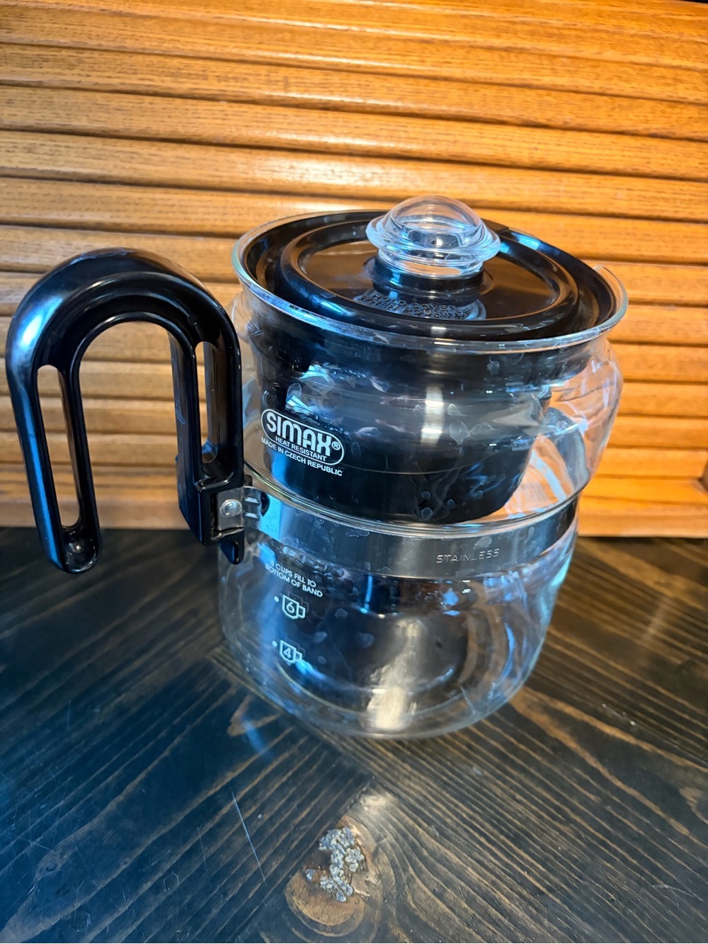 Simax Heat Resistant Glass Coffee Pot Made in Czech Republic